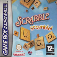 Scrabble Scramble PAL GameBoy Advance PAL box art